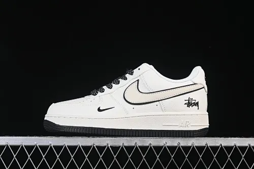 All categories Nk Air Force 1 Air Force series Nk Air Force 1 Low Air Force low-top Nike Air Force 1'07 Low Stusi co-branded beige black bottom Air Force 1 low-top casual sneakers CS5288-046